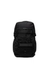 Doughnut Small Roaming Ripstop-texture Buckle-strap Backpack In Black