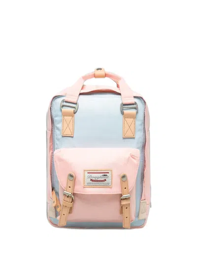 Doughnut Two-tone Buckled Backpack In Blue