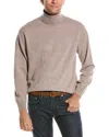 Douglas Anthony Turtleneck Wool Sweater In Multi