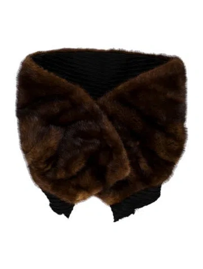 Pre-owned Douglas Furs Mink Snood In Brown