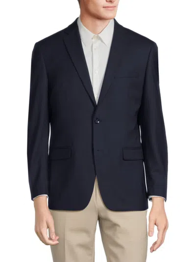 Douglas & Grahame Men's Wool Blend Blazer In Navy