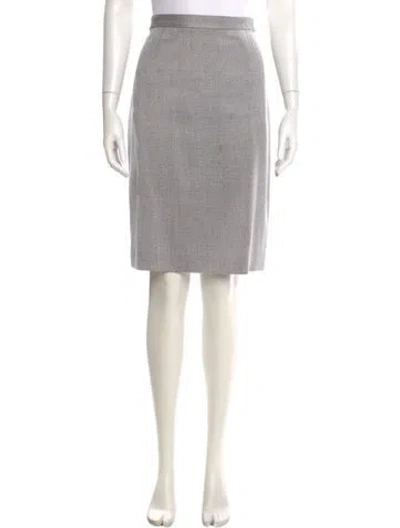 Pre-owned Douglas Hannant Knee-length Skirt In Gray