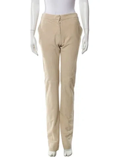 Pre-owned Douglas Hannant Straight Leg Pants In Neutral