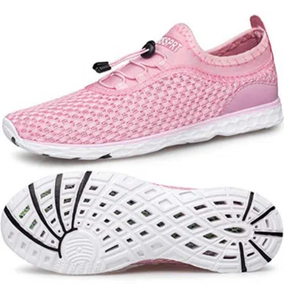 Doussprt Sneakers Women's Us 6.5 Pink Round Toe Slip-on Walking Shoes Khd2704