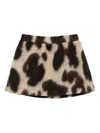 Douuod A-line Skirt In Animal Print