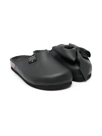 Douuod Kids' Birky Slides In Black