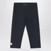 Douuod Black Shiny Nylon-blend Leggings In Black