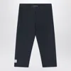 Douuod Black Shiny Nylon-blend Leggings In Black