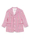 Douuod Striped Blazer In White