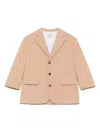 Douuod Long-sleeved Suit Jacket In Beige