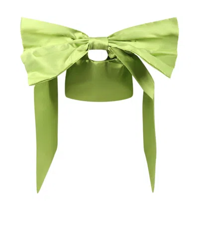 Douuod Bow Bag In Green