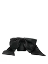 Douuod Bow-detail Drawstring Bag In Black