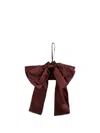 Douuod Bow-detail Drawstring Clutch Bag In Red