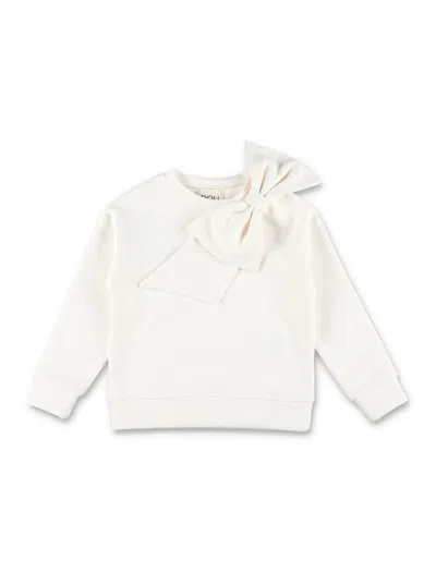 Douuod Kids' Bow Fleece In White