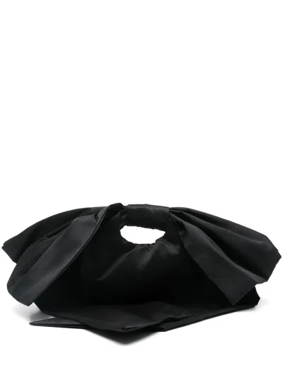 Douuod Kids' Bow-motif Tote Bag In Black