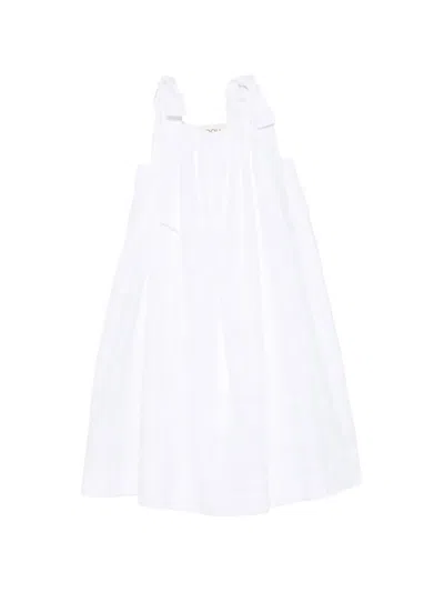 Douuod Kids' Bow-detail Dress In White