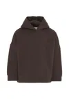 Douuod Brown Sweatshirt For Girl With Logo In Brown