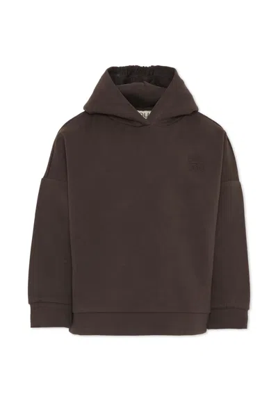 Douuod Kids' Brown Sweatshirt For Girl With Logo