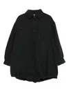 Douuod Button-fastening Smock Blouse In Black