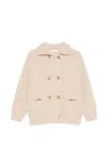 Douuod Button Front-pocket Cardigan In Neutral