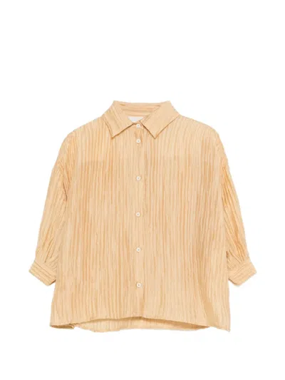 Douuod Kids' Button-up Shirt In Gold