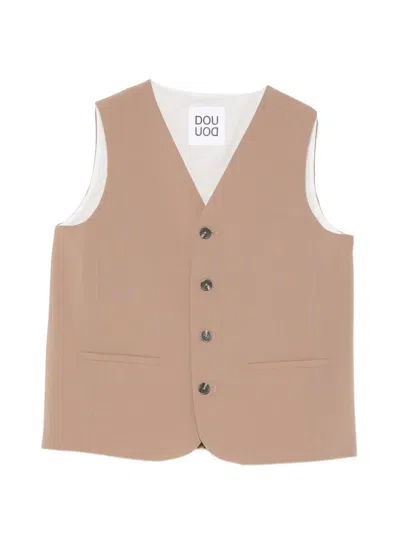 Douuod Kids' Button-fastening Waistcoat In Multi