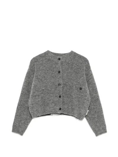 Douuod Kids' Button-up Cardigan In Gray