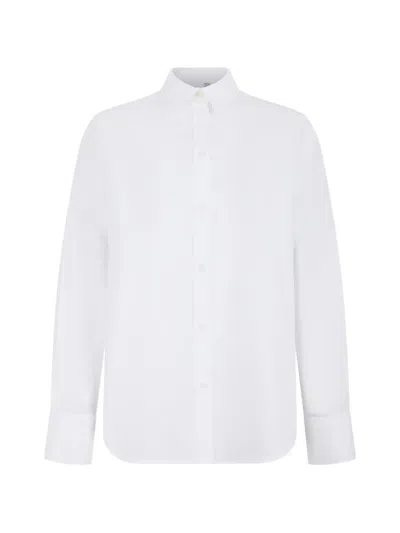 Douuod Button-up Long-sleeve Shirt In White
