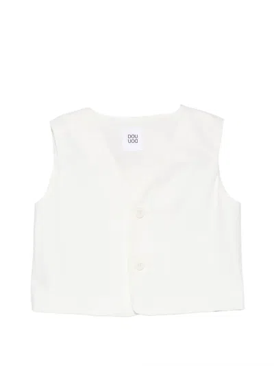 Douuod Babies' Button-up Waistcoat In Neutral