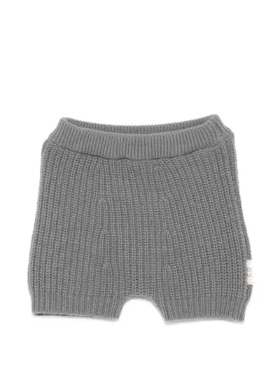 Douuod Babies' Cable-knit Trousers In Gray