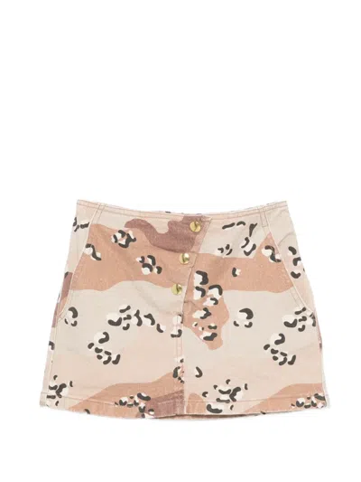 Douuod Kids' Camouflage-print Skirt In Multi