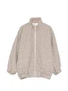 Douuod Checked Jacket In Metallic