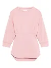 Douuod Cinched-waist Sweatshirt Dress In Pattern