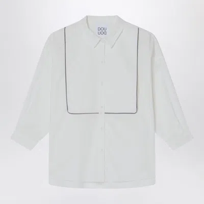 DOUUOD COMO WHITE COTTON SHIRT