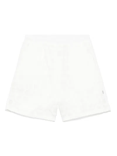 Douuod Kids' Logo-print Shorts In White