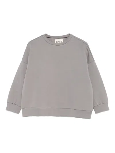 Douuod Kids' Crew-neck Sweatshirt In Gray