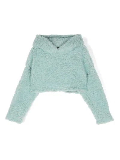 Douuod Kids' Cropped Hoodie In Blue