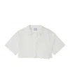 Douuod Cropped Shirt In In White