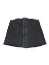 Douuod Denim Top In Black