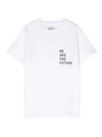 Douuod Kids' Dou Dou T-shirts And Polos White