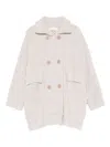 Douuod Double-breasted Cardigan In Neutral