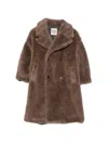 Douuod Double-breasted Coat In Brown