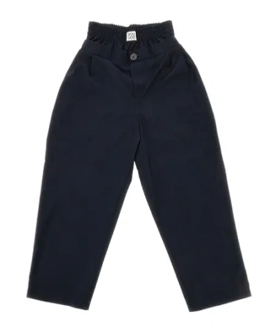 Douuod Elastic Casual Pants In Black