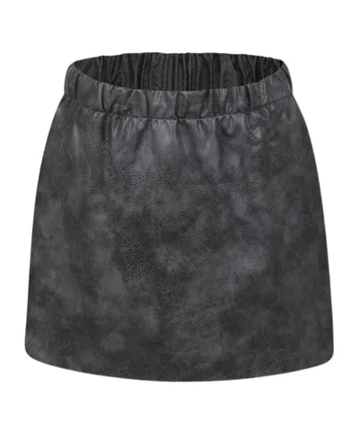 Douuod Kids' Elastic Waist Skirt In Grey