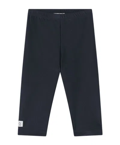 Douuod Elastic Waist Tights In Blue