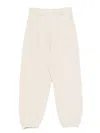 Douuod Elasticated Track Pants In Neutral