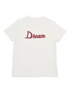 Douuod Embroidered-script T-shirt In White
