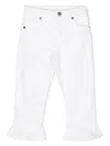 Douuod Flared-ankle Jeans In White