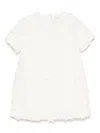 Douuod Abito Con Applicazione A Fiori In White