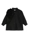 Douuod Floral-appliqué Shirt In Black
